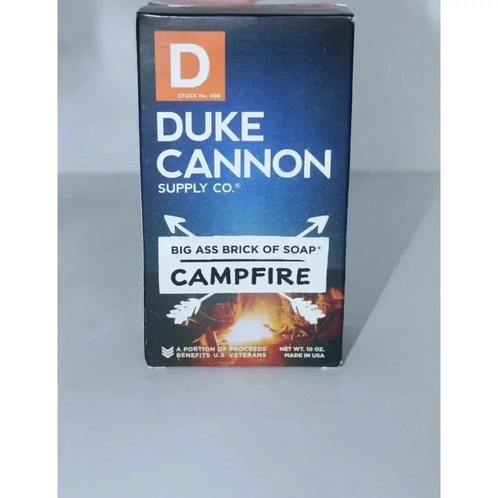 Duke Cannon Great American Frontier Men's Big Brick of Soap - Campfire, 10oz New